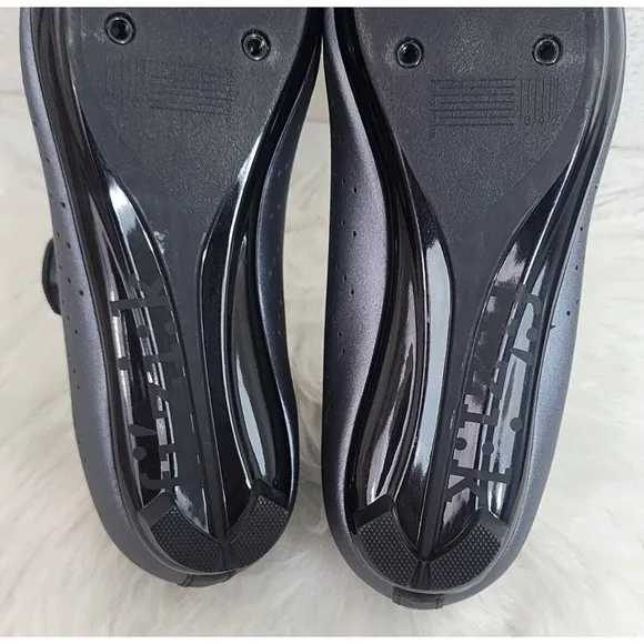Fizik TEMPO OVERCURVE R5 Cycling Shoes Size 6 3/4 Metallic Gun Metal Black