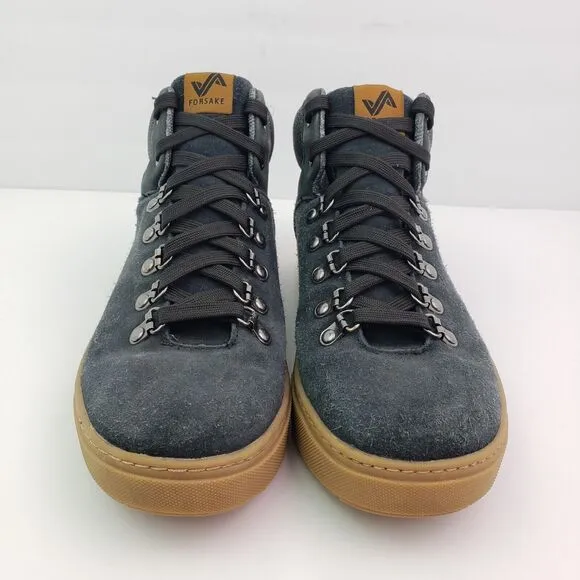 Forsake Lucie Mid Womens Size 8 Black Leather Suede Waterproof Ankle Boots WFW19
