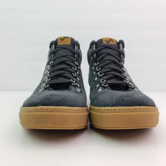 Forsake Lucie Mid Womens Size 8 Black Leather Suede Waterproof Ankle Boots WFW19