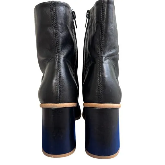 Free People Women’s Sienna Leather Square Toe Ankle Booties Size EU 38.5/ 8.5 US