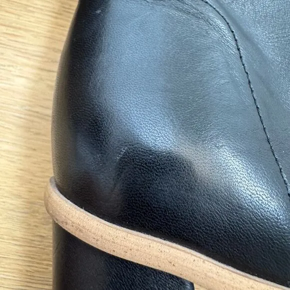 Free People Women’s Sienna Leather Square Toe Ankle Booties Size EU 38.5/ 8.5 US