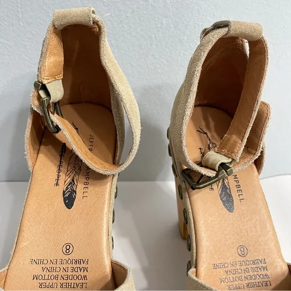 Free People X Jeffrey Campbell Daubs Heel Clogs Mules Comfortable Footwear
