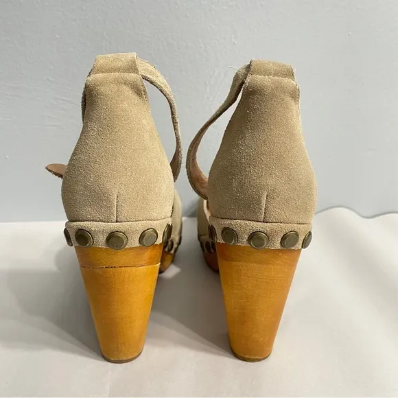 Free People X Jeffrey Campbell Daubs Heel Clogs Mules Comfortable Footwear
