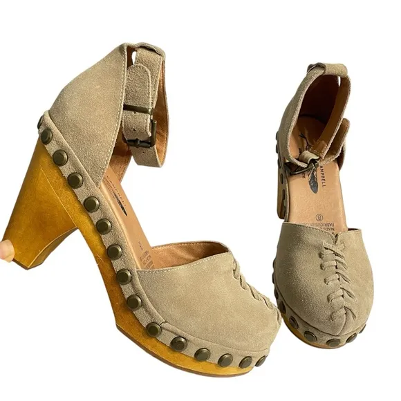 Free People X Jeffrey Campbell Daubs Heel Clogs Mules Comfortable Footwear