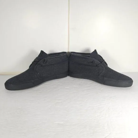 Frye Men's Ludlow US 10,5 Grey Wool Blend Lace Up High Top Sneakers Shoes