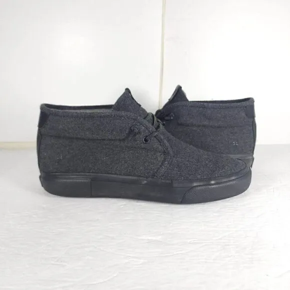 Frye Men's Ludlow US 10,5 Grey Wool Blend Lace Up High Top Sneakers Shoes