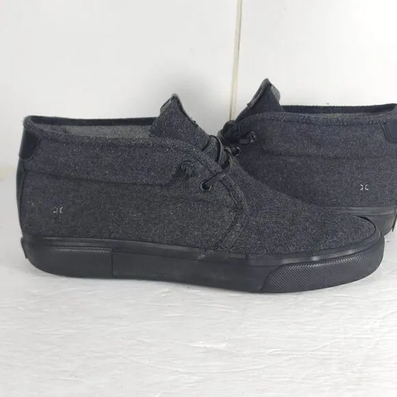 Frye Men's Ludlow US 10,5 Grey Wool Blend Lace Up High Top Sneakers Shoes