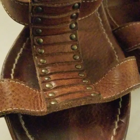 Frye Valerie Slide 100% Italian Leather Size 8.5