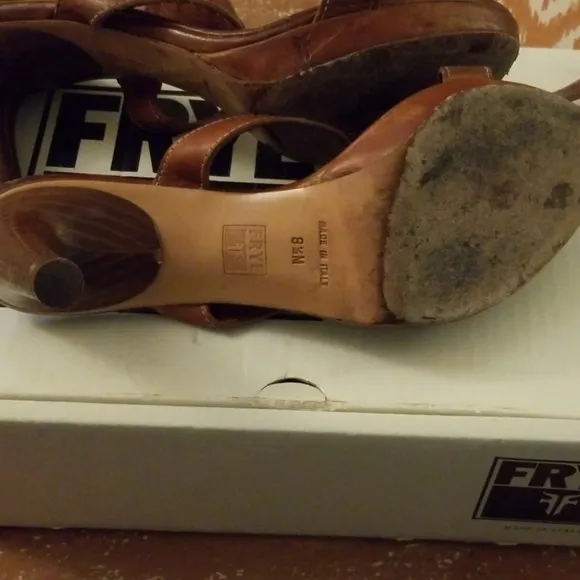 Frye Valerie Slide 100% Italian Leather Size 8.5