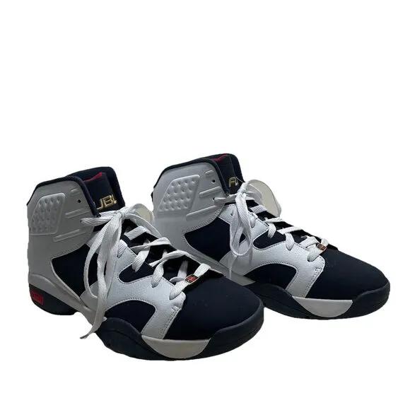 Fubu WM36121868 Mens Zone High-Top Black/White Lace Up Size 12 Basketball Shoes