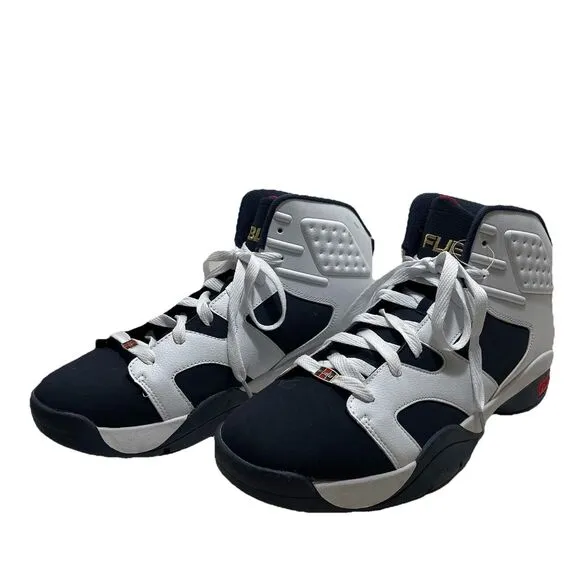Fubu WM36121868 Mens Zone High-Top Black/White Lace Up Size 12 Basketball Shoes