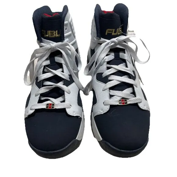 Fubu WM36121868 Mens Zone High-Top Black/White Lace Up Size 12 Basketball Shoes