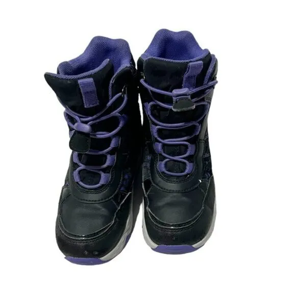 Geox girls Sentiero Waterproof Ankle Boots Black/Violet
