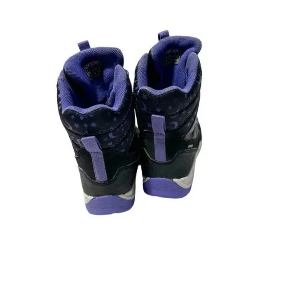 Geox girls Sentiero Waterproof Ankle Boots Black/Violet