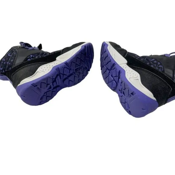 Geox girls Sentiero Waterproof Ankle Boots Black/Violet