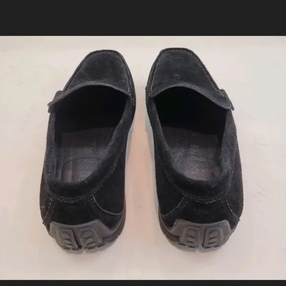 GEOX Shoes Men's Respira Loafers Black Suede Moccasins Slip Ons Size 10 …