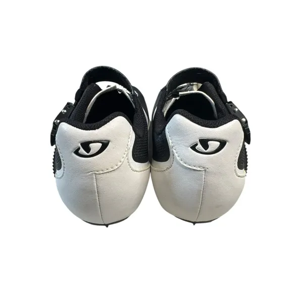GIRO Cycling Shoes Black White EU 41.5 US Men’s 8.5 Road Bike Shoes SPD 3-Bolt