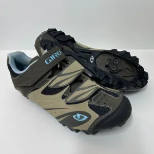 Giro Reva Cycling Shoes Womens 7.75 (EU 39.5) Brown Blue