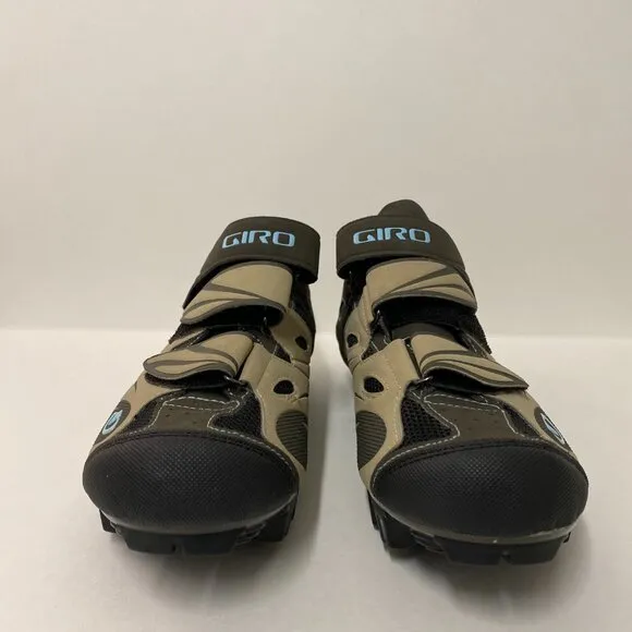 Giro Reva Cycling Shoes Womens 7.75 (EU 39.5) Brown Blue