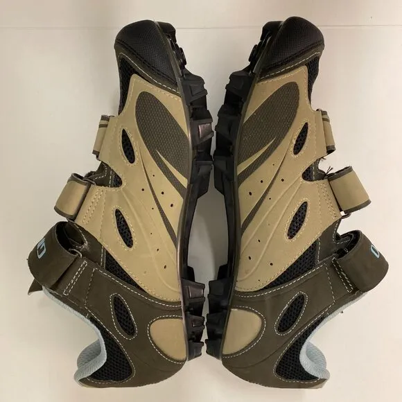 Giro Reva Cycling Shoes Womens 7.75 (EU 39.5) Brown Blue