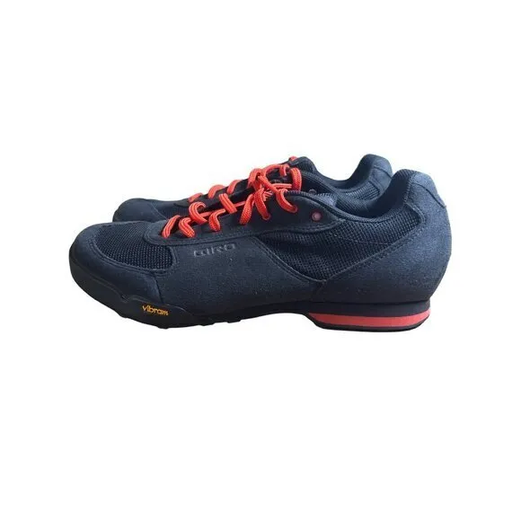 Giro Rumble Men's Cycling Shoe Size 11 VR Mountain Black‎ &amp; Glowing Red NWOB
