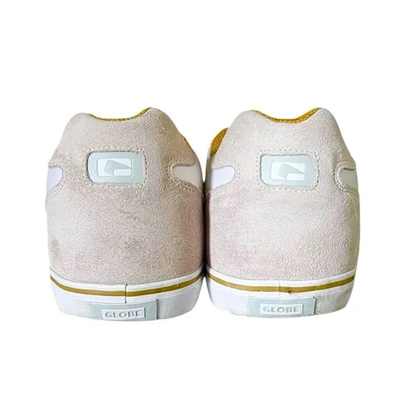 Globe Skateboard Shoes Men Size 14 Encore 2 White/Mustard/Vapor Sneakers