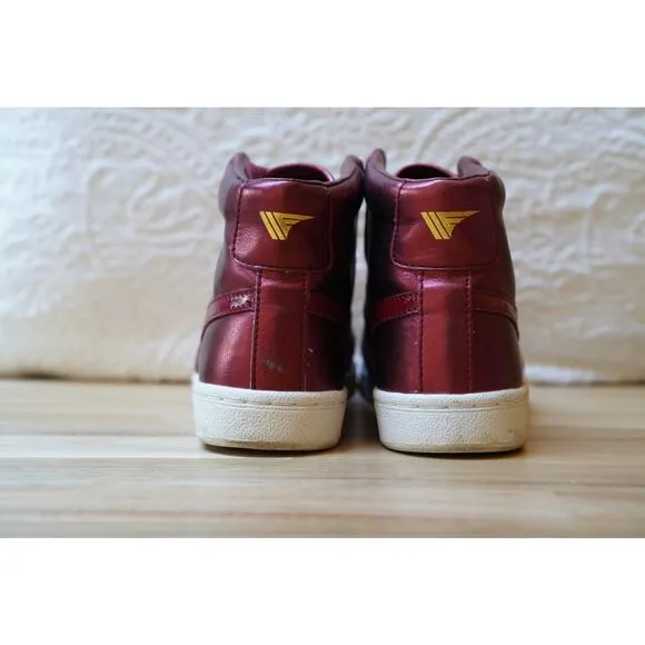 Gola Classics High Top Vintage Retro Y2K Sneakers Trainers Metallic Red Size 7