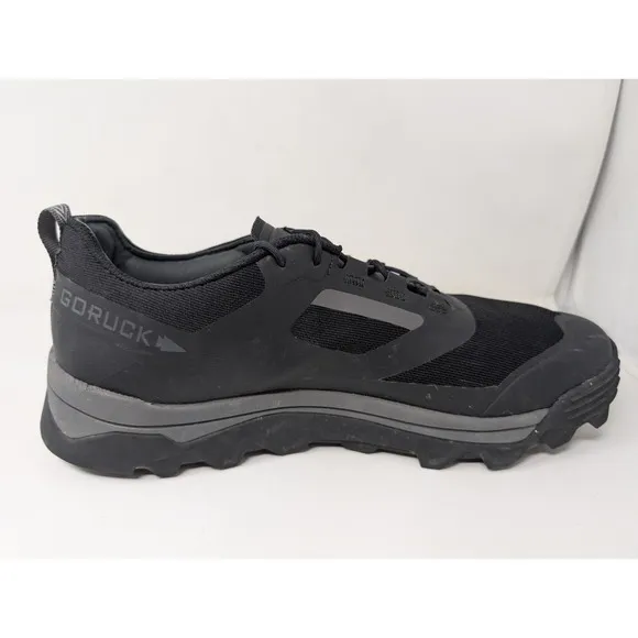 GoRuck Mackall Men's 12.5 M Technical Trail Running Shoes Black Forged Iron