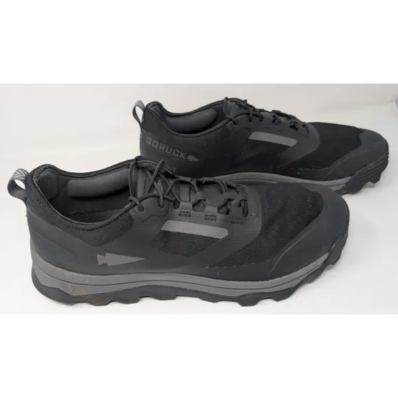 GoRuck Mackall Men's 12.5 M Technical Trail Running Shoes Black Forged Iron