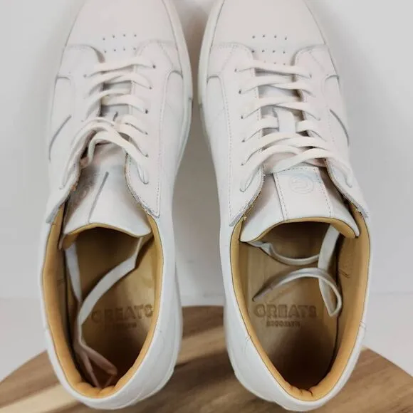 GREATS Royale Mens White Premium Sneakers Size 11.5