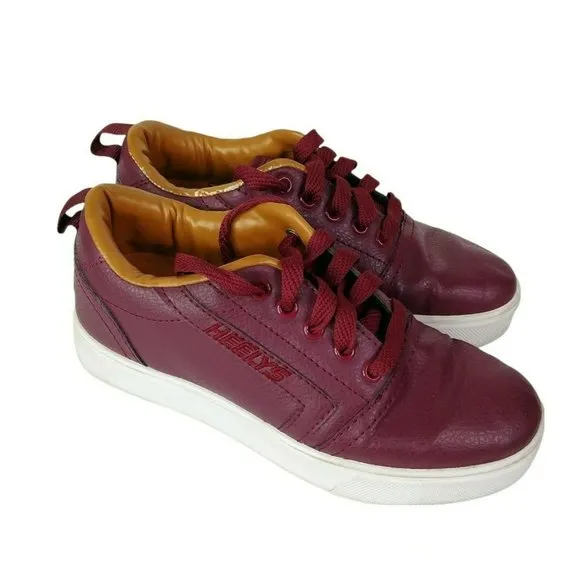 HEELYS Big Kids Unisex Wheeled Skate Shoes Size Youth 3 Burgundy Color