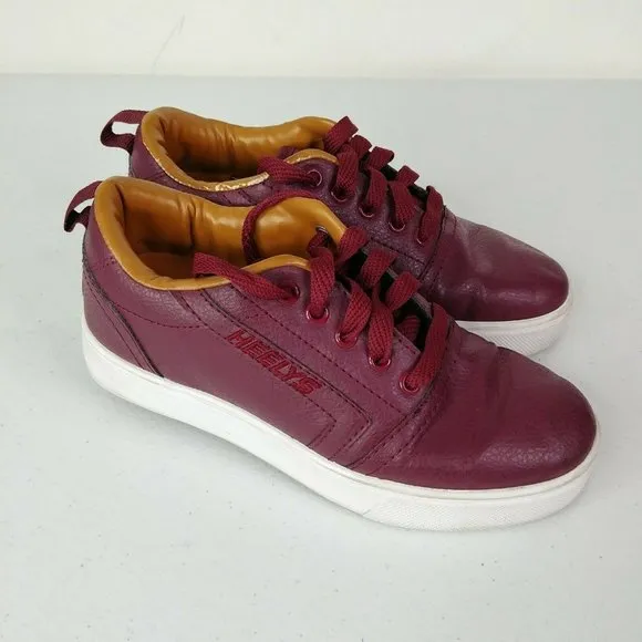 HEELYS Big Kids Unisex Wheeled Skate Shoes Size Youth 3 Burgundy Color