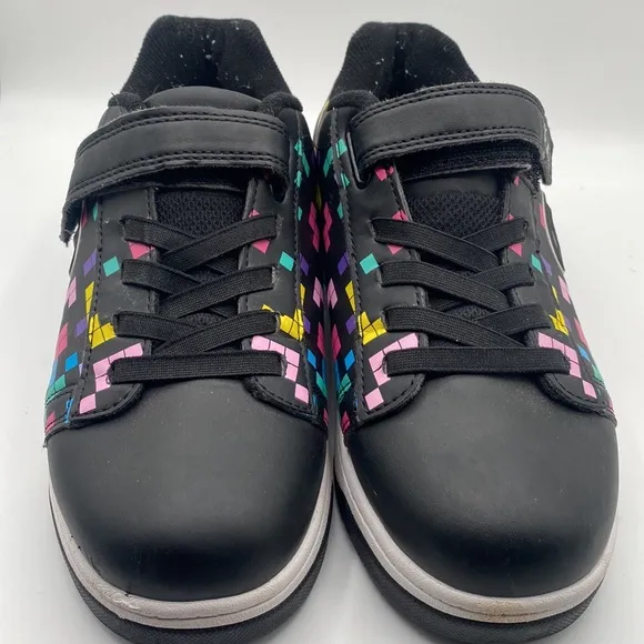 Heelys Black Multicolor Skate Shoes/ USA Size 6 Youth