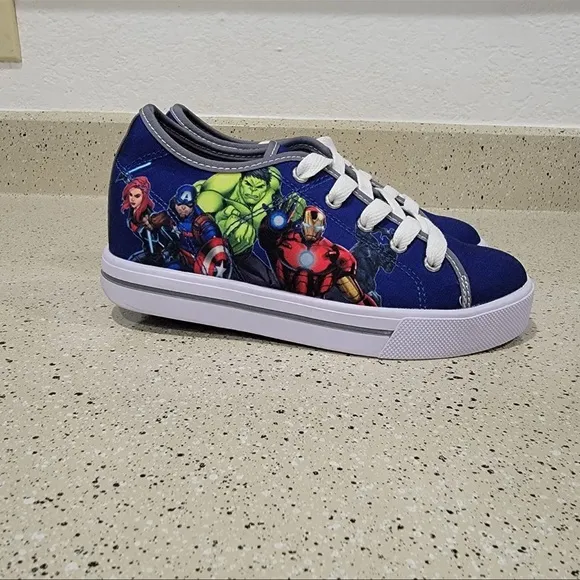 Heelys Blue Marvel Avengers Wheeled Skate Shoes