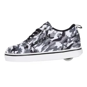HEELY’S Boys Pro 20 Gray/Black/White Camo Skate shoes, size 5
