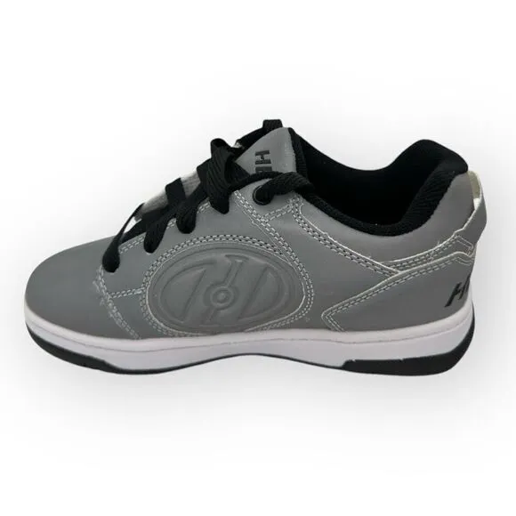 Heelys Kids Voyager Reflective Lace Up Skate Sneaker Shoes Gray Size 3 Youth