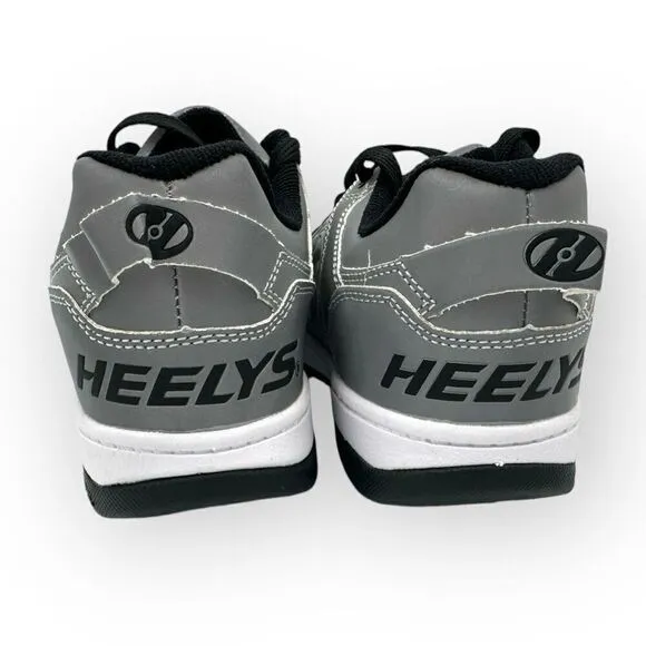 Heelys Kids Voyager Reflective Lace Up Skate Sneaker Shoes Gray Size 3 Youth