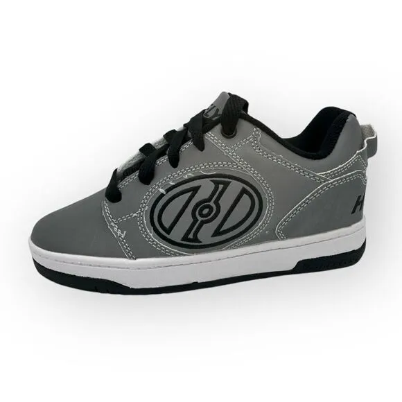 Heelys Kids Voyager Reflective Lace Up Skate Sneaker Shoes Gray Size 3 Youth