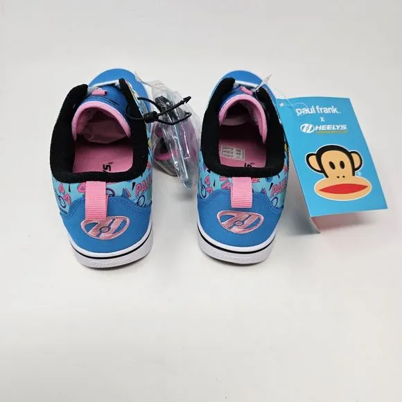 Heelys Shoes Youth 5 Womens 6 Skate Wheel Sneaker Paul Frank Pink Blue Pro 20