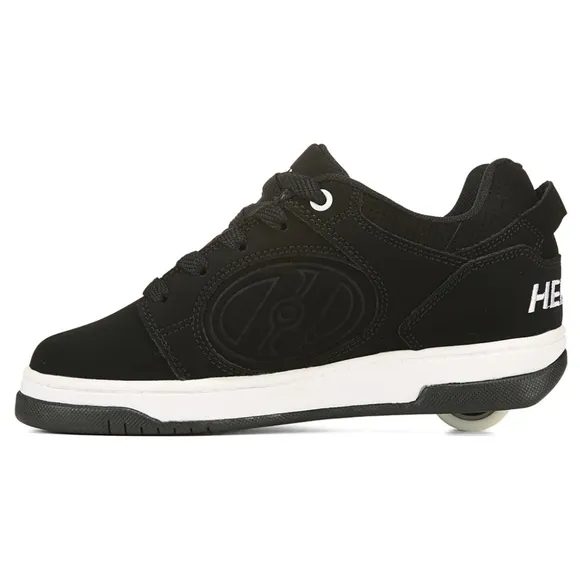 🆕HEELYS&quot; VOYAGER  BLACK &amp; WHITE SKATE SHOES