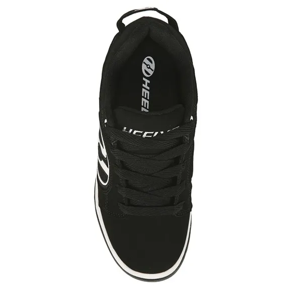 🆕HEELYS&quot; VOYAGER  BLACK &amp; WHITE SKATE SHOES