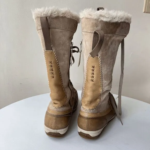 Helly Hansen Frogner 100% Leather Shearling-Lined Winter Boots, US 9.5