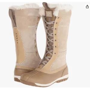 Helly Hansen Frogner 100% Leather Shearling-Lined Winter Boots, US 9.5