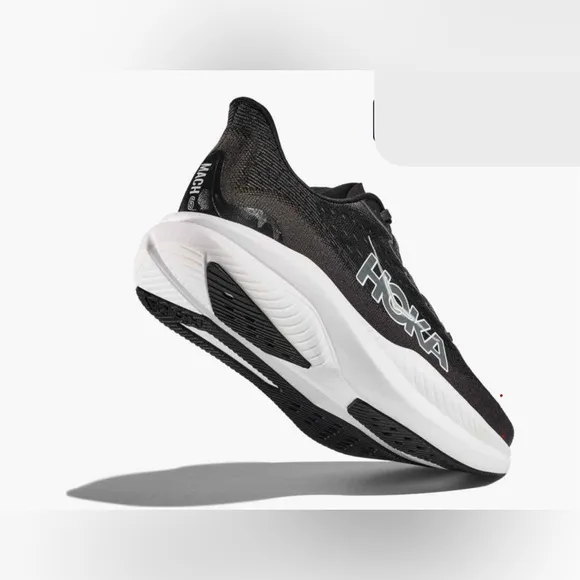 HOKA Mach 6 Men’s Everyday Running/Race, Black &amp; White Athletic Shoes👟 Size 10D