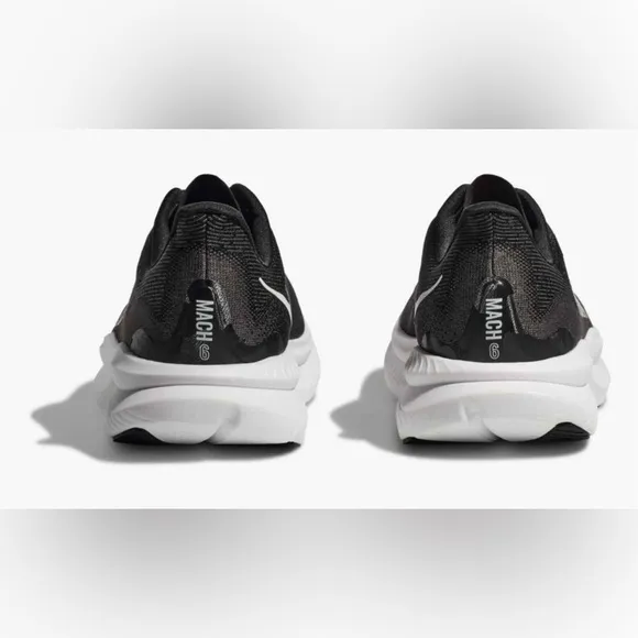 HOKA Mach 6 Men’s Everyday Running/Race, Black &amp; White Athletic Shoes👟 Size 10D