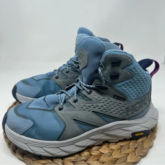 HOKA ONE Anacapa Mid GTX Trail Running Shoes Mountain Spring Harbor Mist
