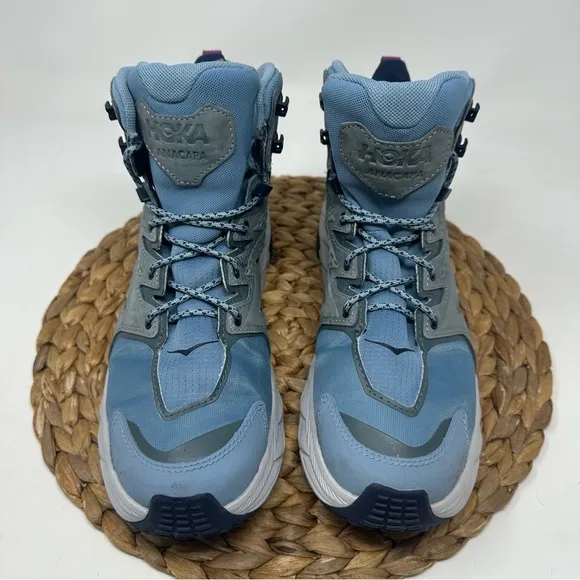 HOKA ONE Anacapa Mid GTX Trail Running Shoes Mountain Spring Harbor Mist