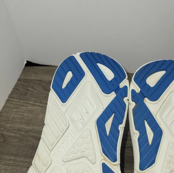Hoka One One Arahi 7 Running Shoes White Blue Men's Size 12 D Sneaker