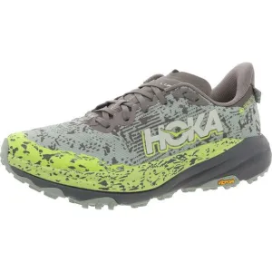 Hoka One One Mens Speed Goat 6 GTX Green Lace-Up Running &amp; Training Shoes New