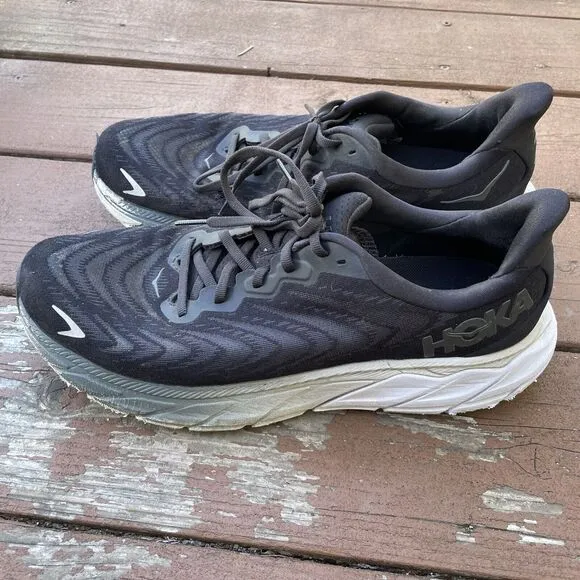Hoka One One Shoes Men’s 10.5 D Black Arahi 6 Running Active Low Top Sneakers